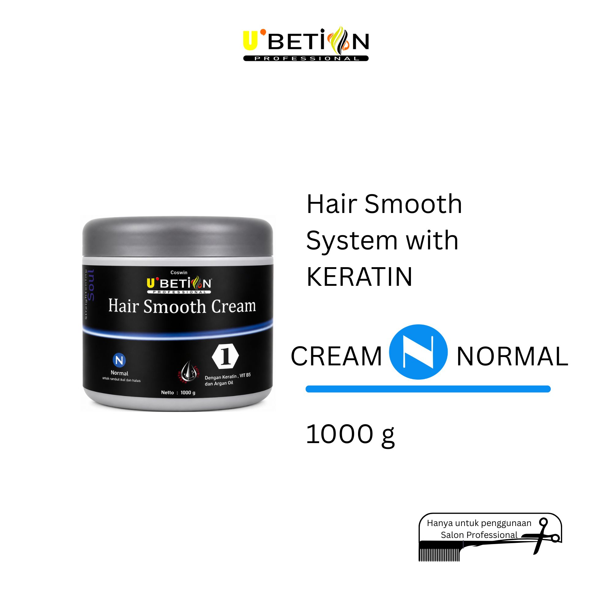 Ubetion Hair Smooth Cream (Normal) 1000 gr - Image 2