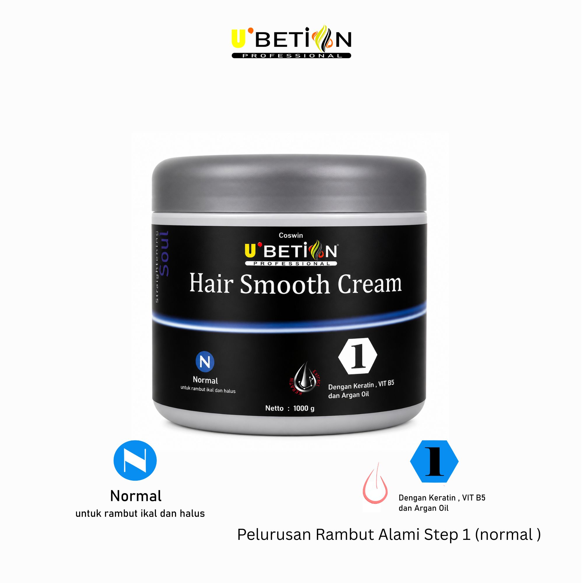 Ubetion Hair Smooth Cream (Normal) 1000 gr
