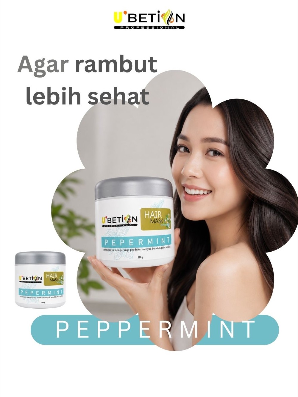 Ubetion Hair Mask Peppermint 500 gr - Image 4