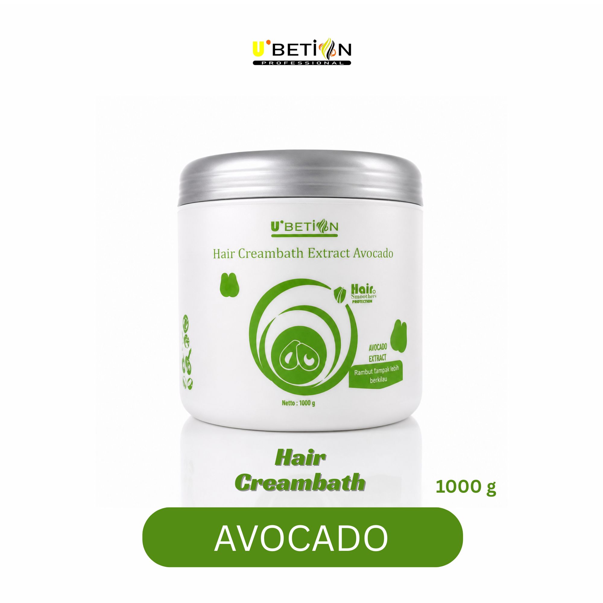 Ubetion Hair Creambath Extract Avocado 1000 g