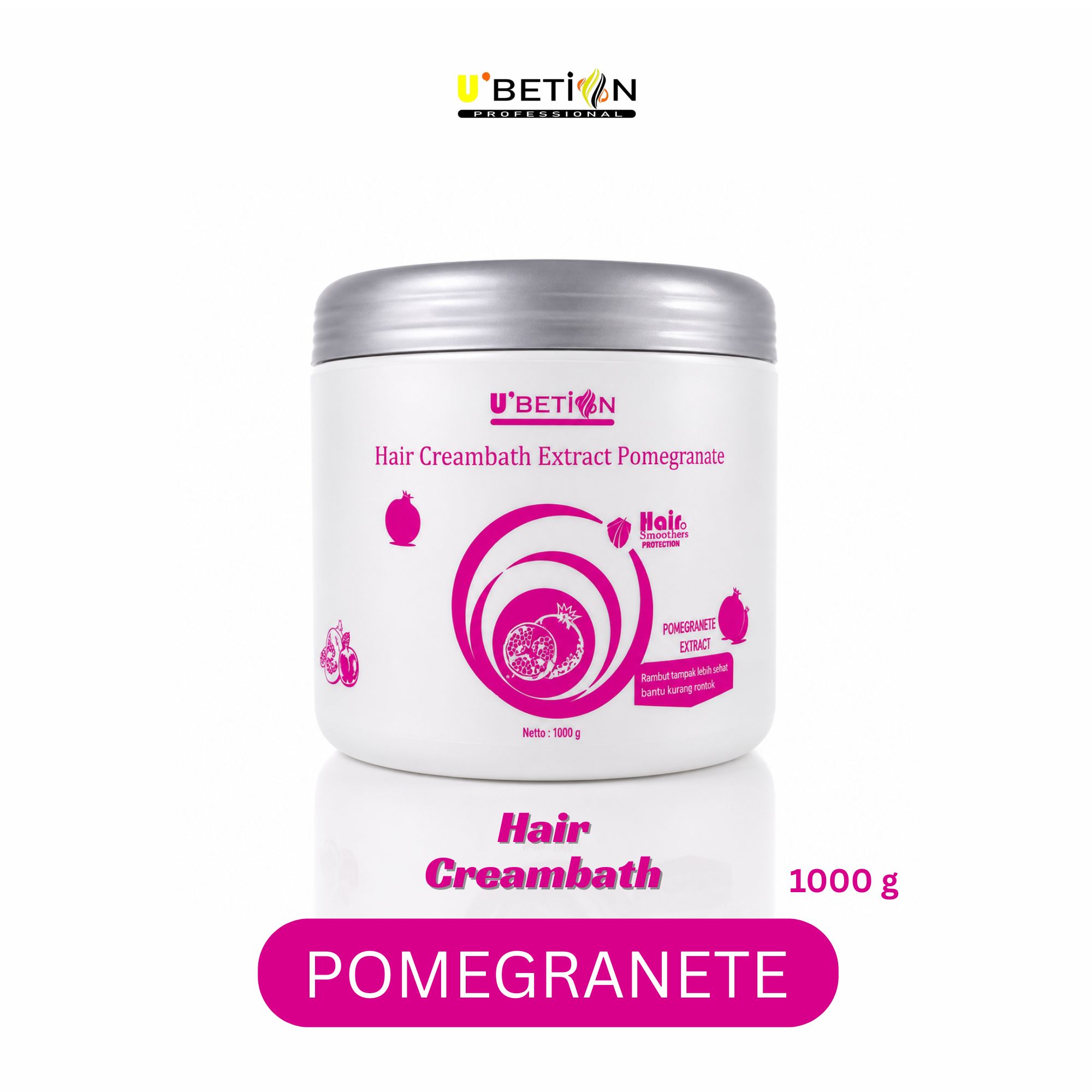 Ubetion Hair Creambath Extract Pomegranate 1000 g